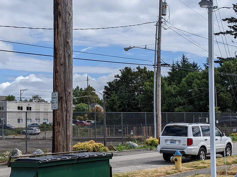 Dumpster conveniently located