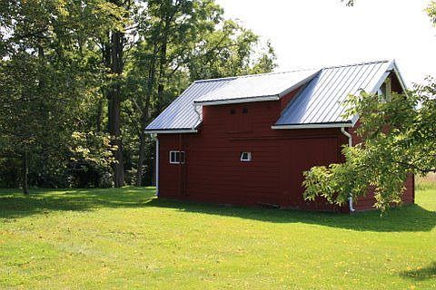 Barn features new metal roof