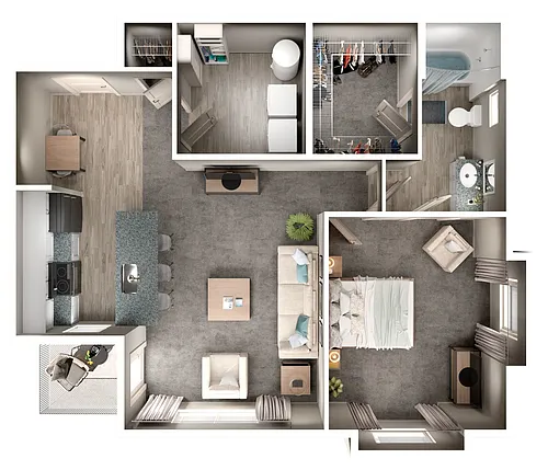 Floor plan Oaks with Terrace