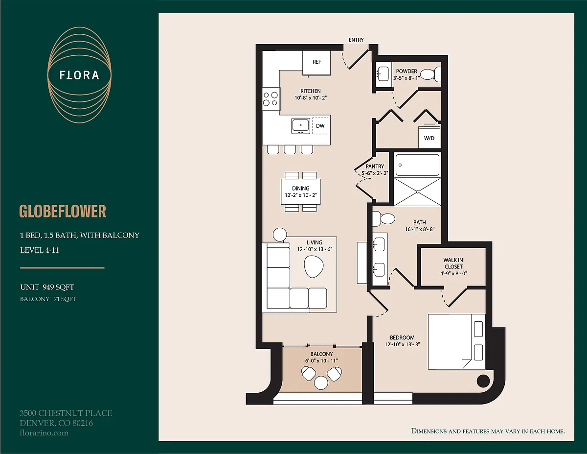 Floor plan Globeflower