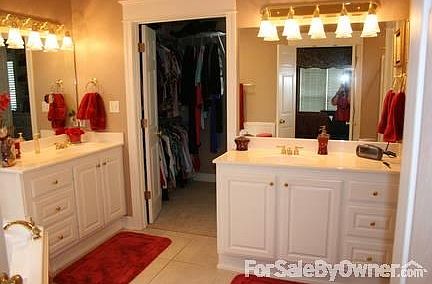 Master Bathroom with Huge Walk in Closet