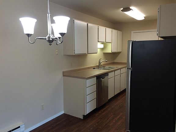 From the dining area looking into the kitchen