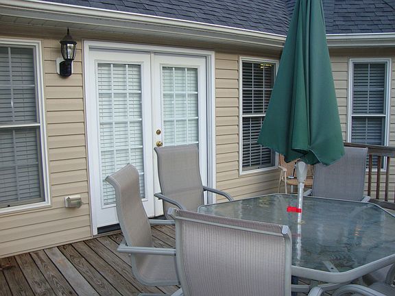 French Doors from TV room to deck