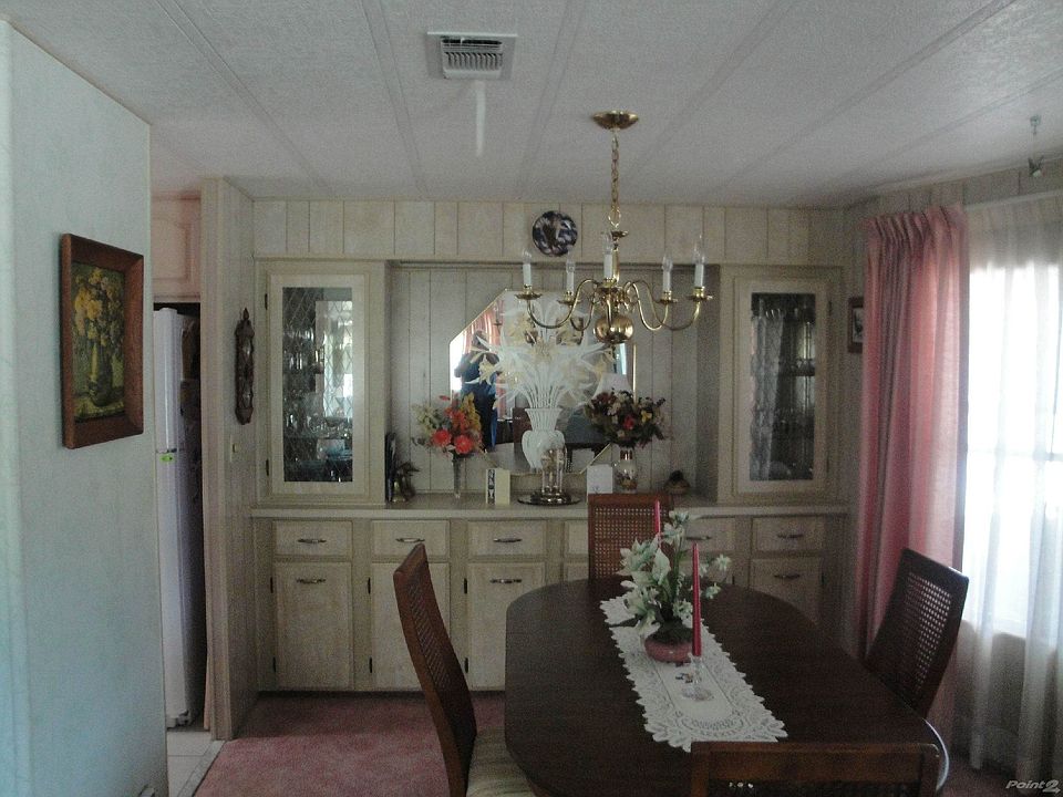 Dining room with a hutch