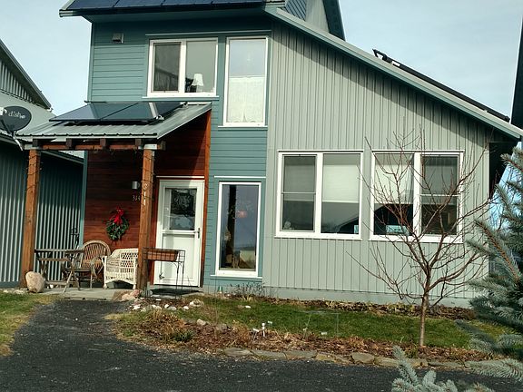 Front, showing solar panels