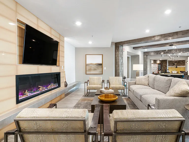 Cozy Fireplace in the Resident Lounge