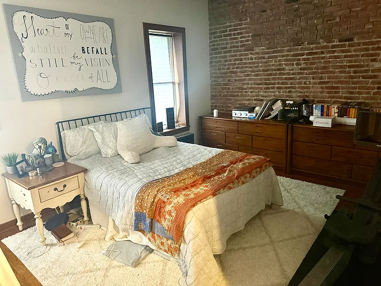 Bedroom brick wall (will be unfurnished)