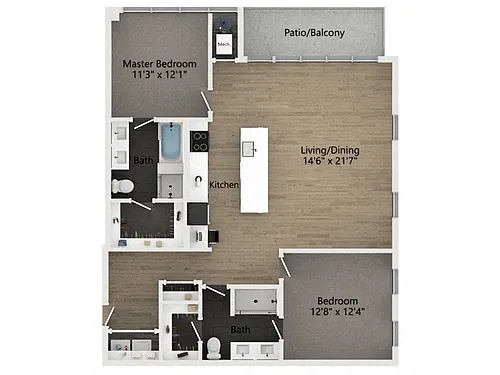 Floor plan B3