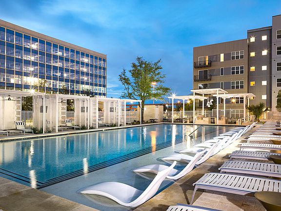 Resort-style swimming pool