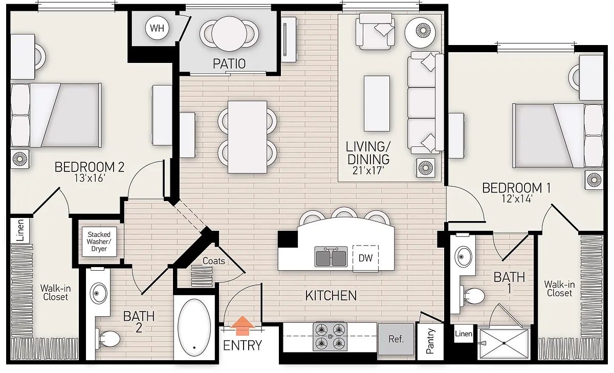 Floor plan Delrey - Plan 37
