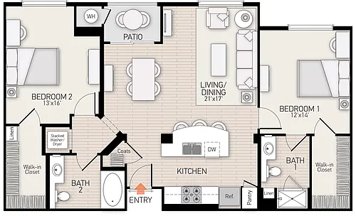 Floor plan Delrey - Plan 37