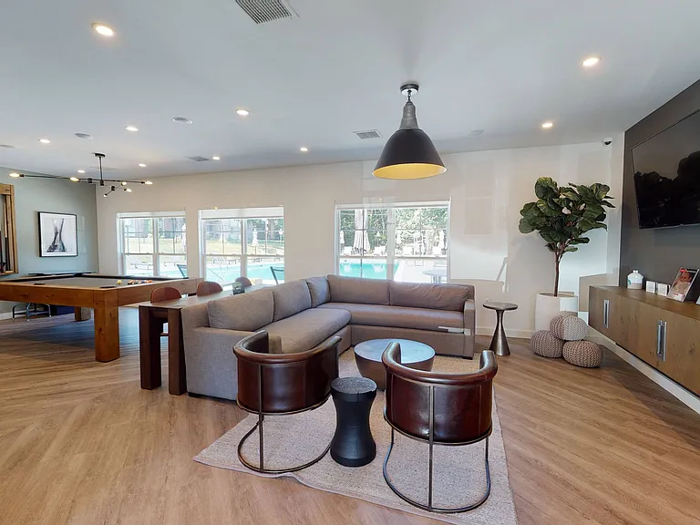 Socialize comfortably in our resident lounge