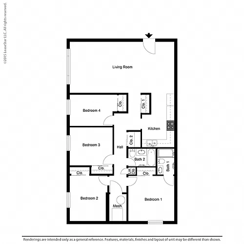 Floor plan 4 Bedroom