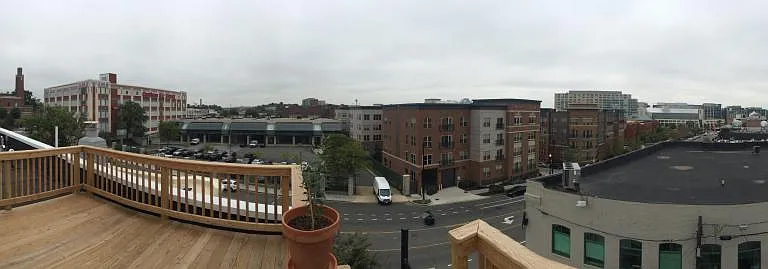 Panoramic picture from rooftop, pretty good views!