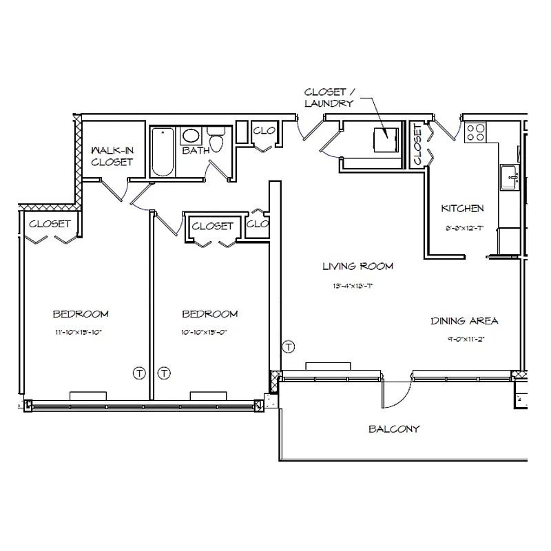 Floor plan B1 WF 80