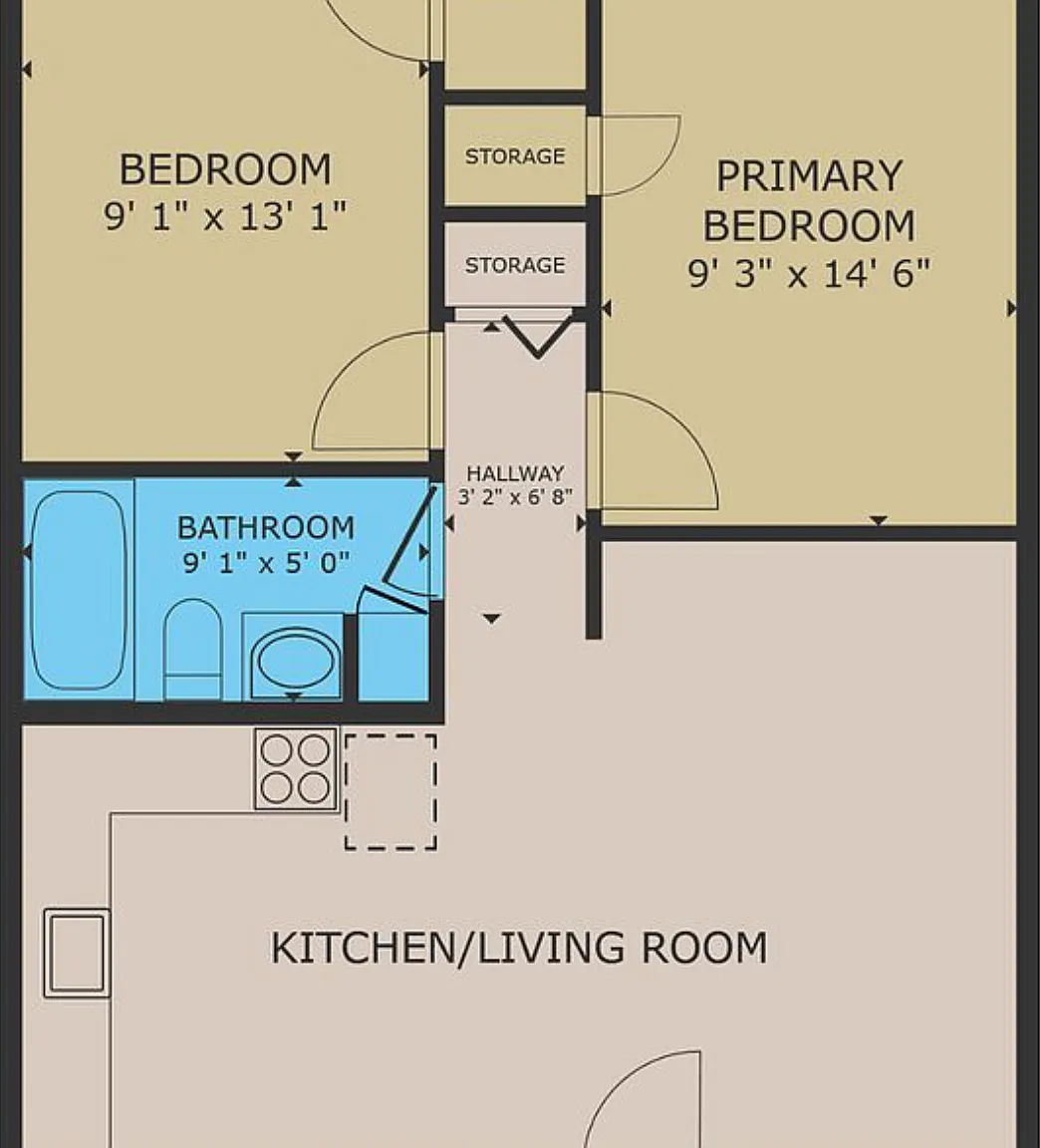 2 bed, 950 sqft, $1,511 — Photo 3