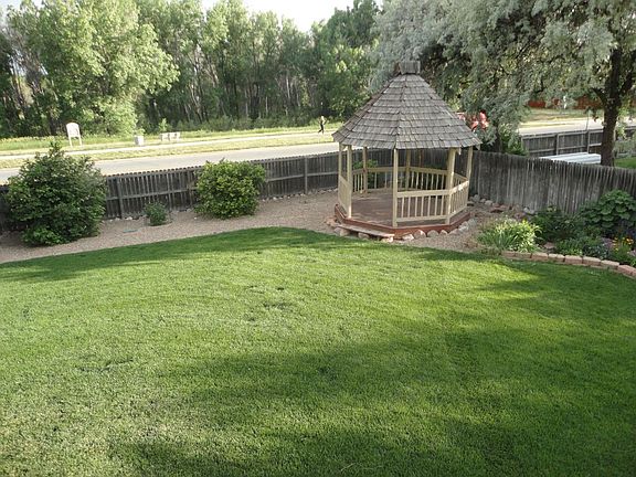 Back yard and Gazebo