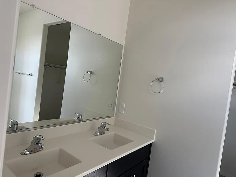 Primary room features a double sink