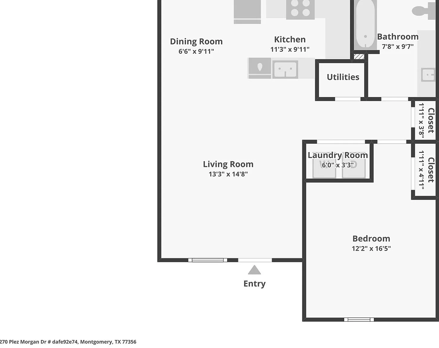 1 bed, 1.0 bath, 975 sqft, $1,000 — Photo 2