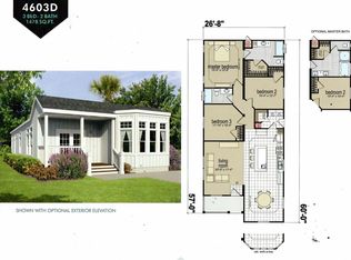 Creekside Manor CM4603D Plan, Country Estates Manufactured Home Community, Tulare, CA 93274