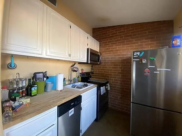Kitchen on 2 bedroom side of house.