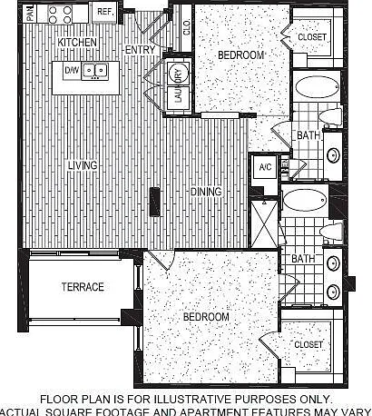 QA floor plan The Crescent at Fells Point