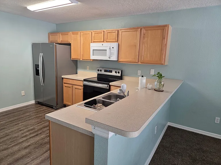 New refrigerator, new stove and new floors.