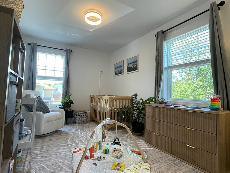 plenty of light from two windows