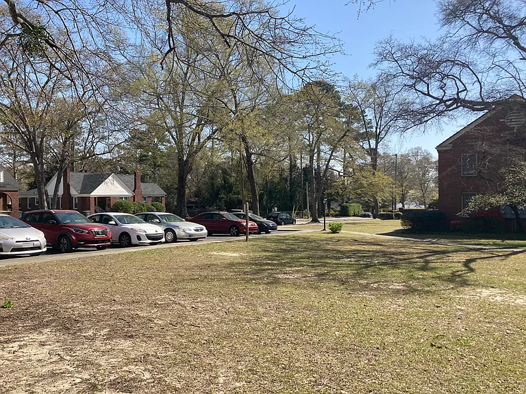 Front parking lot