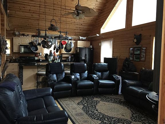 Open living room and kitchen