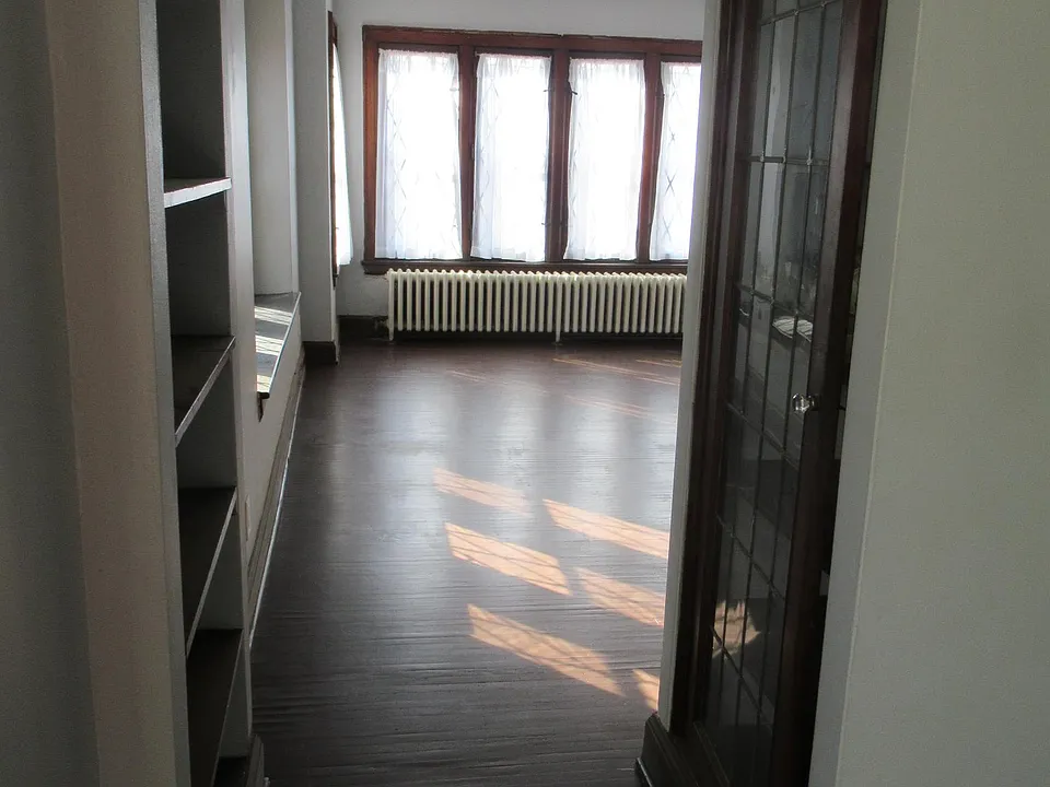 Bookshelves and china cabinet