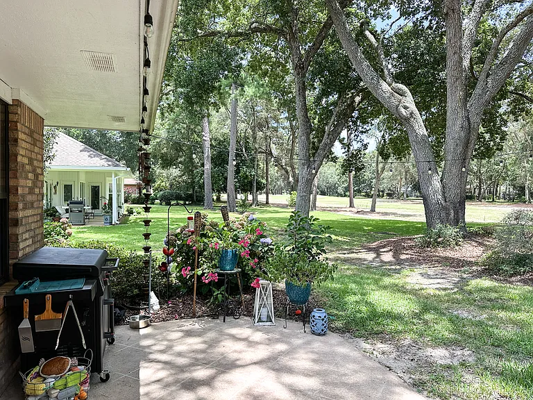 backyard and golf course view