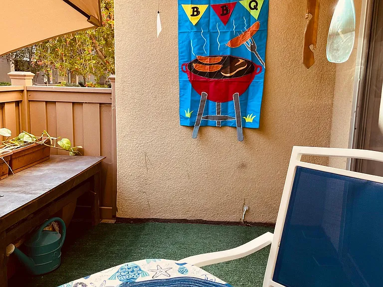 Sizable patio for your furry baby!