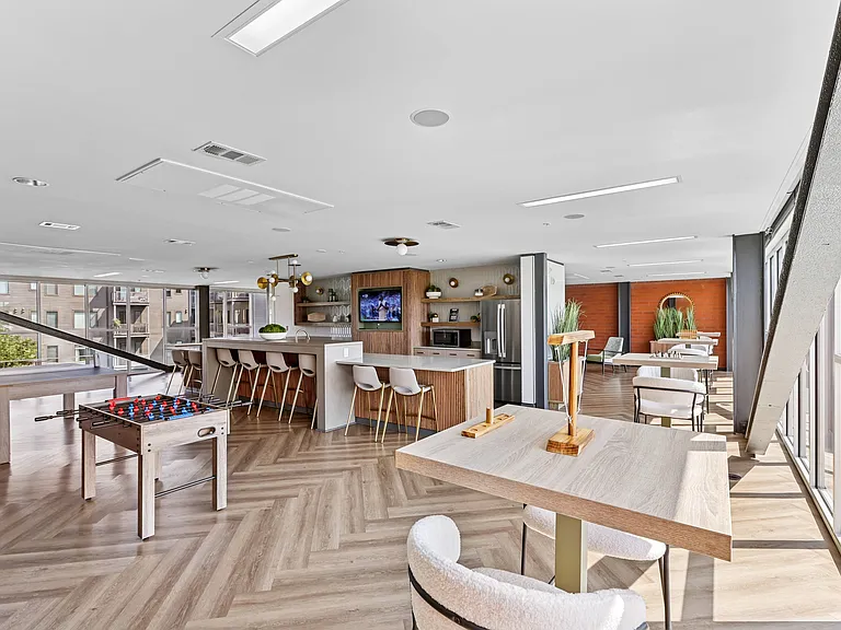 Clubroom gaming area