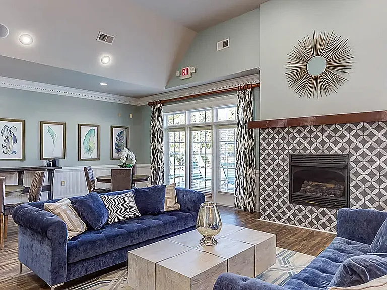 Clubroom at The Stratford at Hillcrest Towne Center Apartments