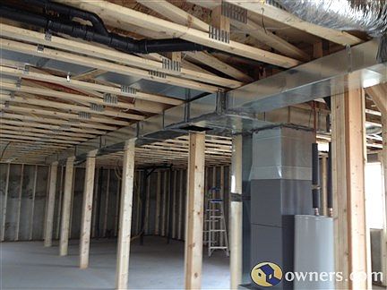 Mechanical area in basement