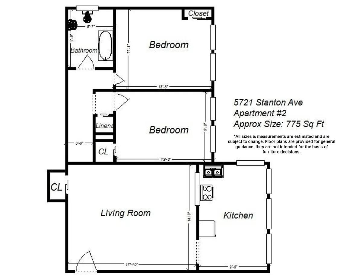 Floor plan 5721 Stanton Ave - 2 - Available 8-1-2026