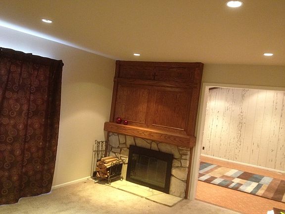 Fireplace in living room