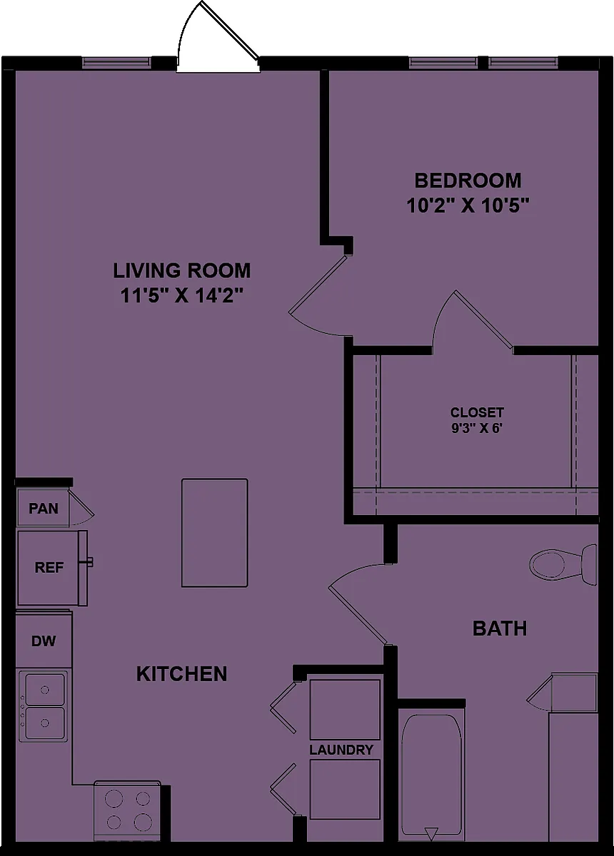 Floor plan A2 Accessible 120%