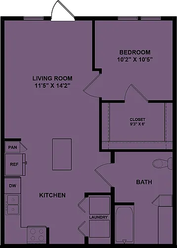 Floor plan A2 Accessible 120%