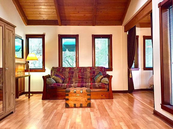 Gleaming wood floors
