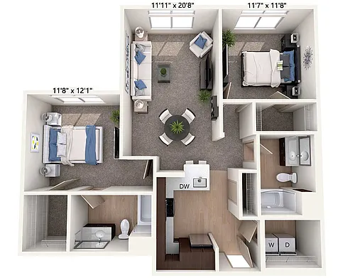 Floor plan B1A