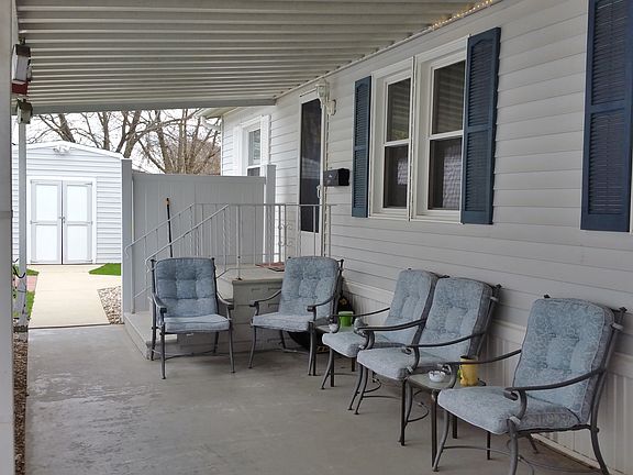 Cement steps, chairs stay!