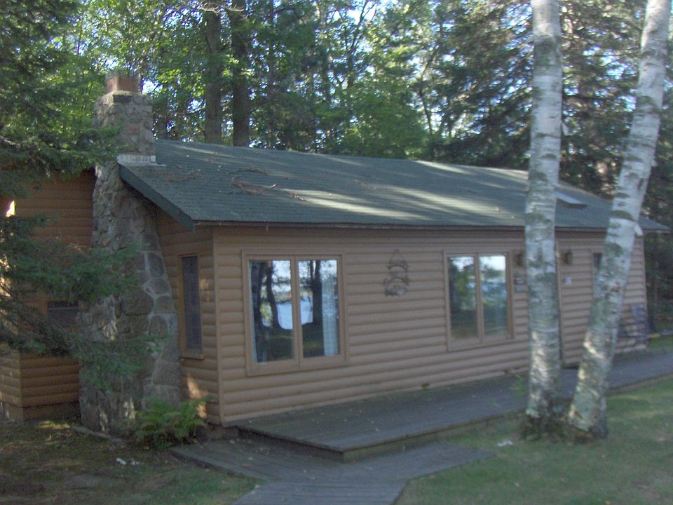 Guest cabin with fireplace