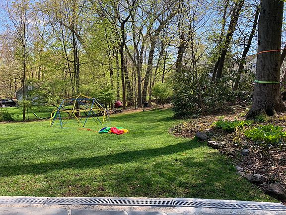 Backyard off patio