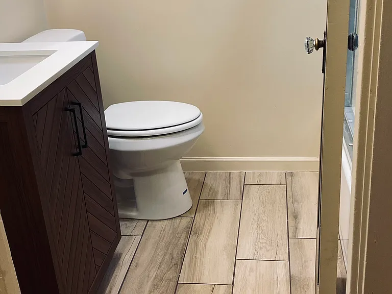 Newly remodeled bathroom