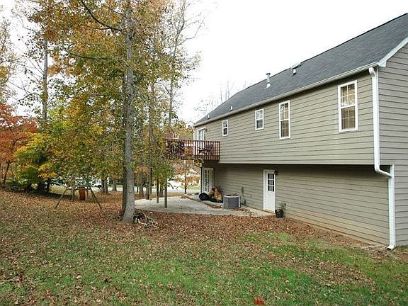 Large level lawn great for kids.