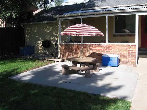 newly poured extra un-covered patio
