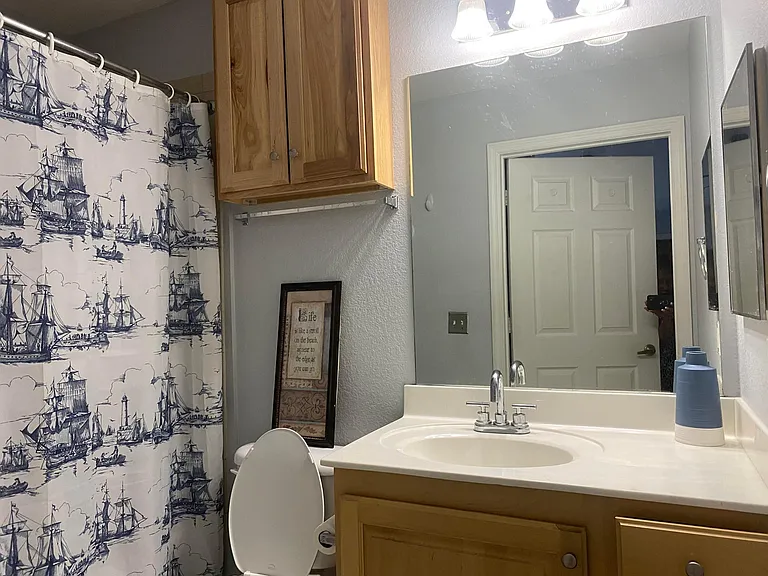 Master Bathroom- Towel Rack, Under the Sink Space, Energy Efficient Lights