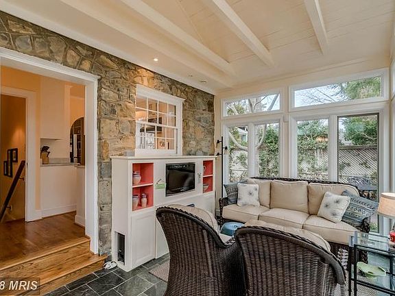 Lovely Sunroom Additiion with Electric Fireplace
